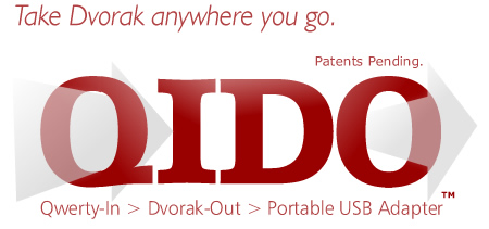 QIDO - The USB Qwerty to Dvorak Adapter.